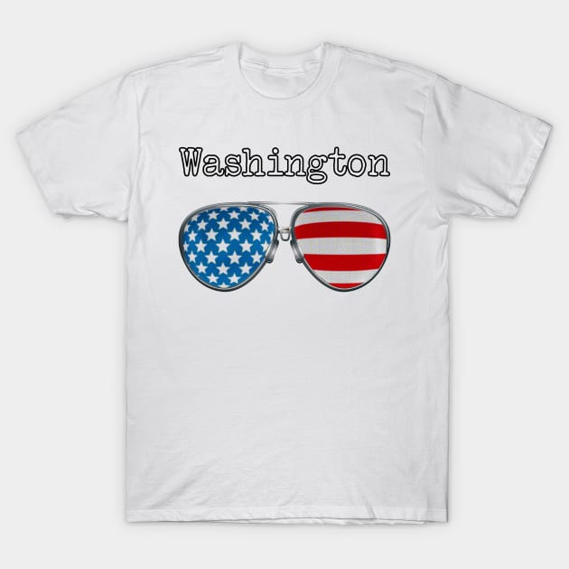 AMERICA PILOT GLASSES WASHINGTON T-Shirt by SAMELVES